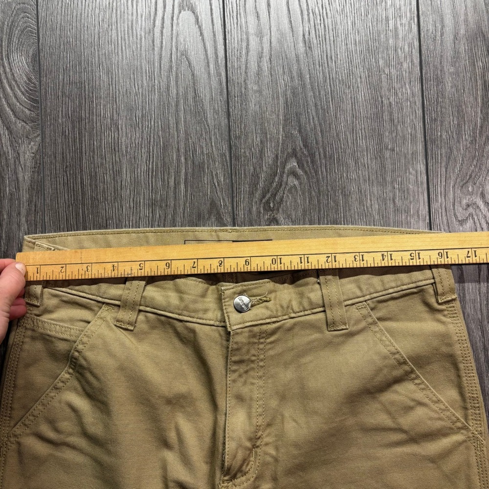 Carhartt Relaxed Fit 31x32 Canvas Work Pants Tan Khaki Mens Utility Carpenter - Picture 6 of 8